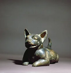 Colima Half-Lying Dog, 300 BC - 500 BC